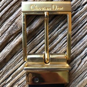 Vintage Christian Dior Reversible Belt Black/Brown